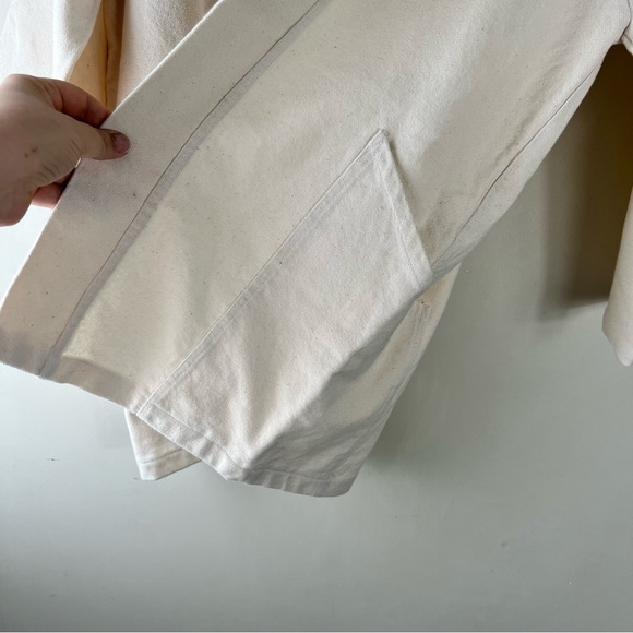 ONLY CHILD Natural Cotton Jacket One Size Cream Kimono Sleeves Neutral - Picture 11 of 11